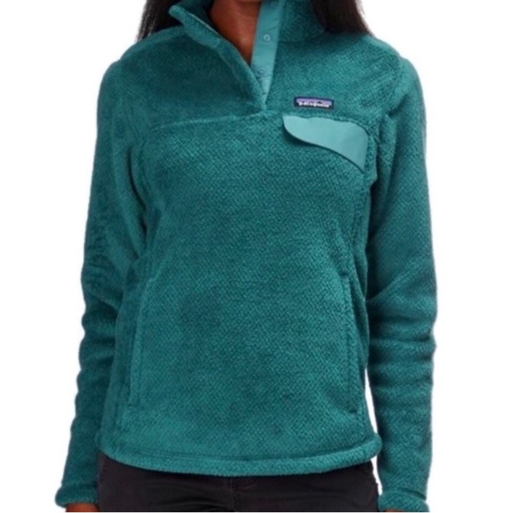 Patagonia re-tool snap T pullover small teal